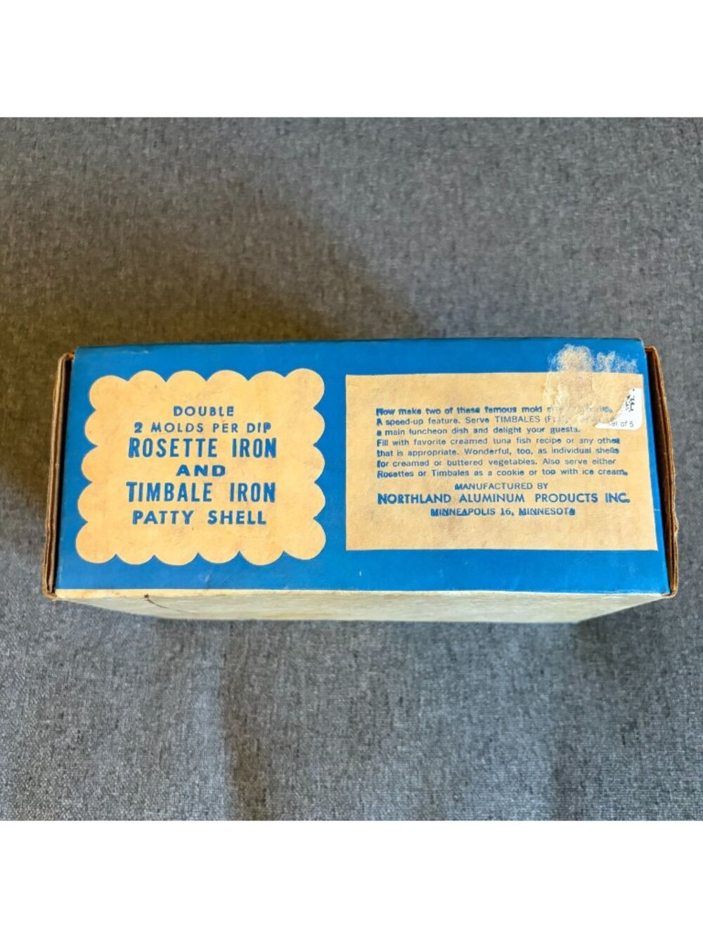 Northland Aluminum Rosette and Timbale Iron Molds in Box No Handle - Picture 7 of 8